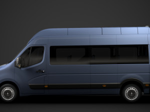 renault master l3h3 minibus 2020 Modelo 3D