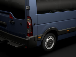 renault master l3h3 minibus 2020 Modelo 3D