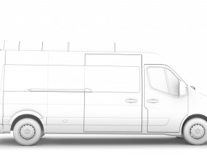 renault master l3h3 minibus 2020 Modelo 3D