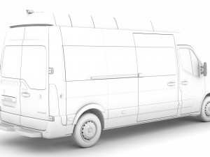 renault master l3h3 minibus 2020 Modelo 3D