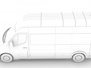 renault master l3h3 minibus 2020 Modelo 3D