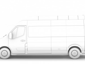 renault master l3h3 minibus 2020 Modelo 3D
