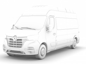renault master l3h3 minibus 2020 Modelo 3D