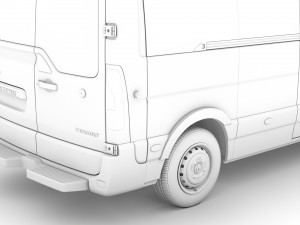 renault master l3h3 minibus 2020 Modelo 3D
