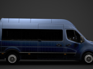 renault master l3h3 minibus 2020 Modelo 3D