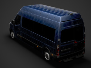 renault master l3h3 minibus 2020 Modelo 3D