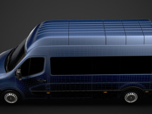 renault master l3h3 minibus 2020 Modelo 3D