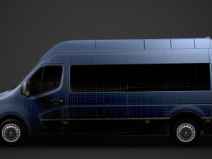 renault master l3h3 minibus 2020 Modelo 3D