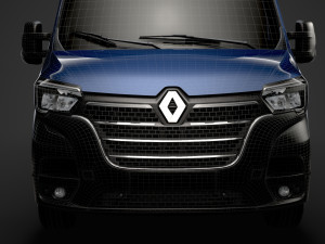 renault master l3h3 minibus 2020 Modelo 3D
