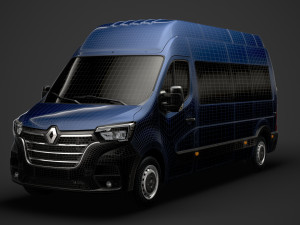 renault master l3h3 minibus 2020 Modelo 3D