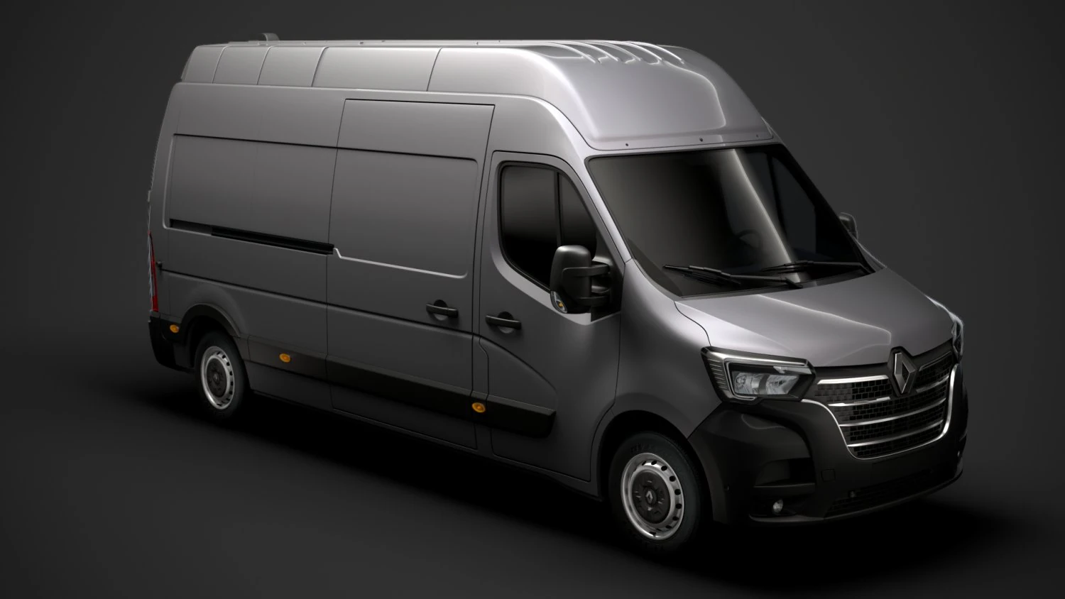 renault master l3h3 van 2020 3D Model .c4d .max .obj .3ds .fbx .stl .blend