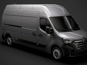 renault master l3h3 van 2020 3D Model