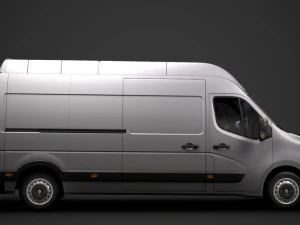 renault master l3h3 van 2020 3D Model