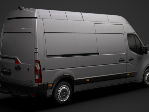 renault master l3h3 van 2020 3D 模型