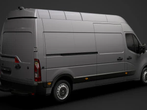 renault master l3h3 van 2020 3D Model