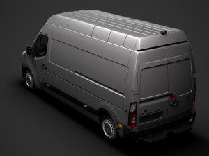 renault master l3h3 van 2020 3D 模型