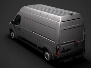 renault master l3h3 van 2020 3D Model
