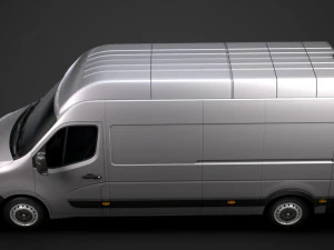 renault master l3h3 van 2020 3D Model