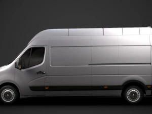 renault master l3h3 van 2020 3D Model