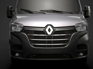 renault master l3h3 van 2020 3D Model