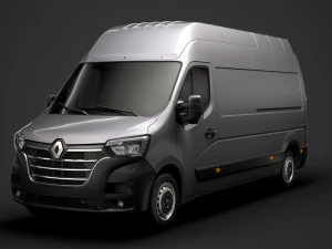 renault master l3h3 van 2020 3D Model