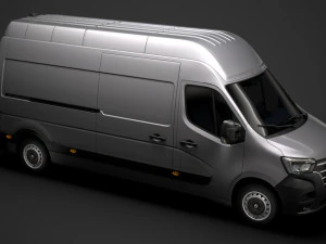 renault master l3h3 van 2020 3D Model