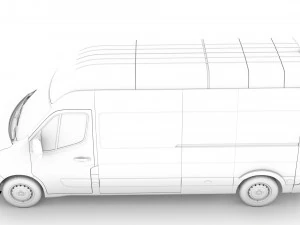 renault master l3h3 van 2020 3D Model