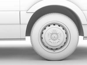 renault master l3h3 van 2020 3D Model