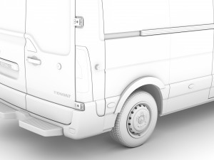 renault master l3h3 van 2020 3D 模型