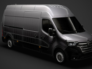 renault master l3h3 van 2020 3D 模型