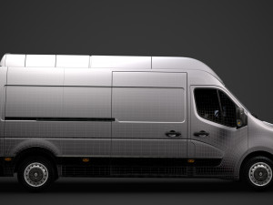 renault master l3h3 van 2020 3D 模型