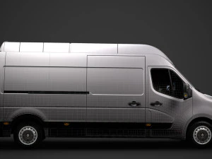 renault master l3h3 van 2020 3D Model