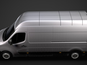 renault master l3h3 van 2020 3D 模型