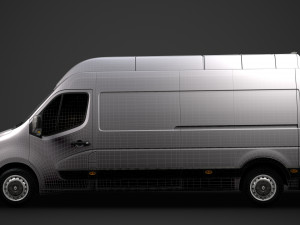 renault master l3h3 van 2020 3D 模型