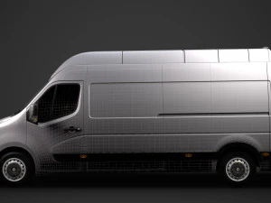 renault master l3h3 van 2020 3D Model