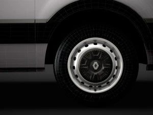 renault master l3h3 van 2020 3D Model