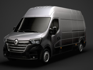 renault master l3h3 van 2020 3D 模型