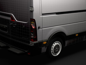 renault master l3h3 van 2020 3D 模型