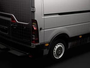 renault master l3h3 van 2020 3D Model