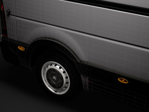 renault master l3h3 van 2020 3D 模型