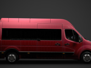 vauxhall movano l3h3 minibus 2020 3D 모델