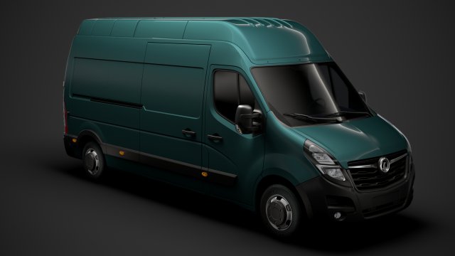 vauxhall movano l3h3 van 2020 Modello 3D .c4d .max .obj .3ds .fbx .stl .blend 