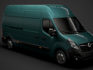 vauxhall movano l3h3 van 2020 3D Model
