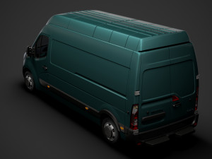 vauxhall movano l3h3 van 2020 Modello 3D
