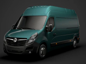 vauxhall movano l3h3 van 2020 3D Model