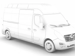 vauxhall movano l3h3 van 2020 3D Model