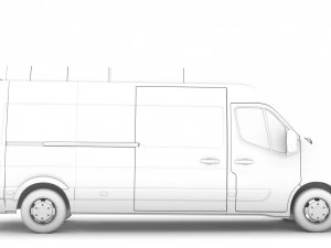 vauxhall movano l3h3 van 2020 3D Model