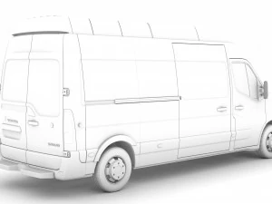 vauxhall movano l3h3 van 2020 3D Model