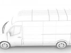 vauxhall movano l3h3 van 2020 3D Model