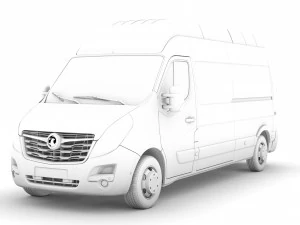 vauxhall movano l3h3 van 2020 3D Model